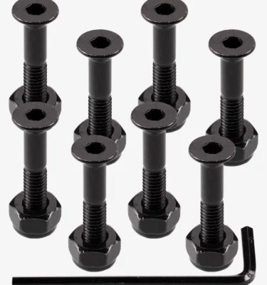 ACE 1" SET DE VIS (BLACK) ALLEN FLATHEAD (TÊTE FRAISÉE)